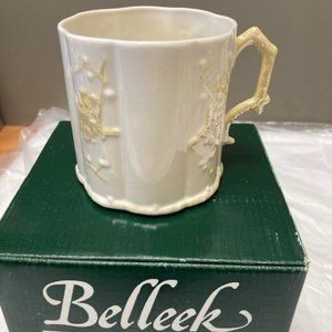 Belleek Pottery Cup Lustre Plum Blossom 3.25"